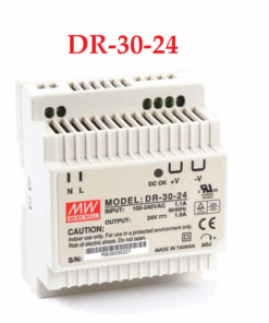 Fuente de Alimentacion Conmutada Tipo Riel con Entrada AC220V, Salida 24VDC, 1,5A, DR-30-24