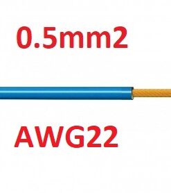 Por Rollo Cable Flexible de Cobre 0.5mm2 (AWG22) - COPLAS-0.5MM-CE