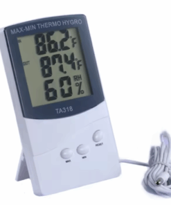 Termometro Digital LCD con Sensor de Temperatura y Medidor de Humedad, TA318