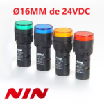 Lampara Piloto Ø16MM de 24VDC