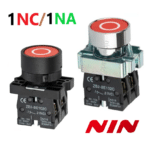 Boton Pulsador de Logotipo Marca Circular 1NC/1NA
