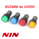 Lampara Piloto Ø22MM de 24VDC