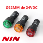 Buzzer Luminoso Ø22MM de 24VDC