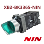 Interruptor Tipo Selector Luminoso Verde 3 Posiciones, XB2-BK3365-NIN