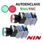 Interruptor Pulsador Iluminado Autoenclave 1NA/1NC
