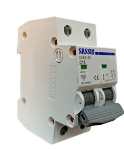 Disyuntor Termomagnetico Bipolar SASSIN con Corriente Nominal de Trabajo 6 a 63Amp
