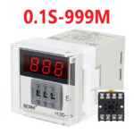 Rele Temporizador con Entrada 220VAC, Rango de Tiempo 99.9S~999M