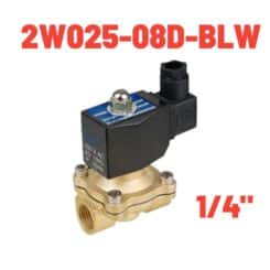 1/4″ Electrovalvula Para Gas, Agua, Aceite y Aire, 2W025-08D-BLW