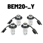 Conector de Aviacion Impermeable GX20 de 2 a 15 Pines, BEM20-_Y
