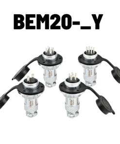 Conector de Aviacion Impermeable GX20 de 2 a 15 Pines, BEM20-_Y