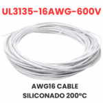 Cable Siliconado AWG16 Alta Temperatura 200°C 600V