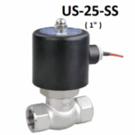Electroválvula de Acero Inoxidable de 1" para Vapor, Agua y Aire