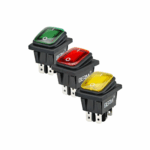 Interruptor Basculante Impermeable KCD4 IP65 de 6 Pines