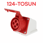 Enchufe Hembra Sobreponer Trifásico Industrial 32A 4P IP44 TOSUN