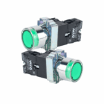 Pulsador Luminoso Industrial Verde 22mm