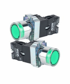 Pulsador Luminoso Industrial Verde 22mm