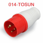 Enchufe Clavija Macho Trifasico 4X16A 014-TOSUN