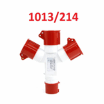 Enchufe Trifásico De Triple Salida 4x16A Industrial IP44