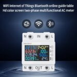Medidor Digital Multifunción WiFi Para Riel DIN 63A